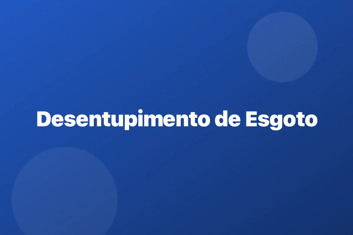 Desentupimento de esgoto em Belford Roxo – limpeza da coluna